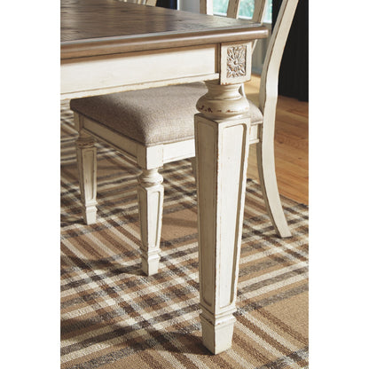 Realyn 9 Piece Dining Room - Chipped White - (PKG002227)