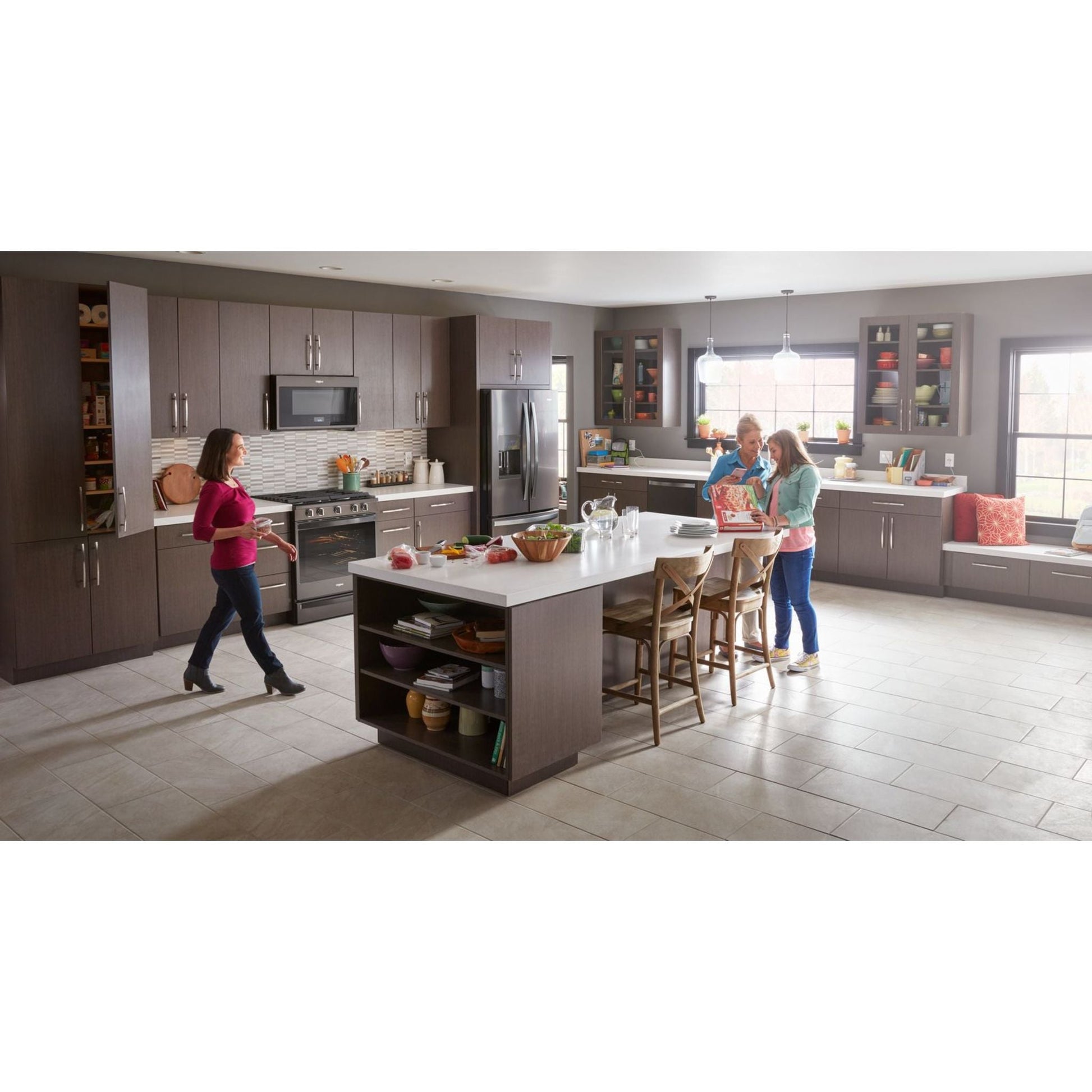 Whirlpool Gas Range (WEG750H0HV) - Black Stainless