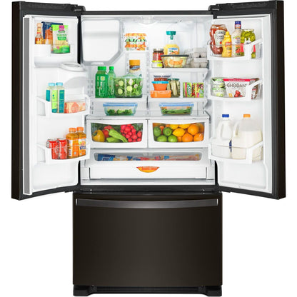 Whirlpool French Door Fridge (WRF555SDHV) - Black Stainless
