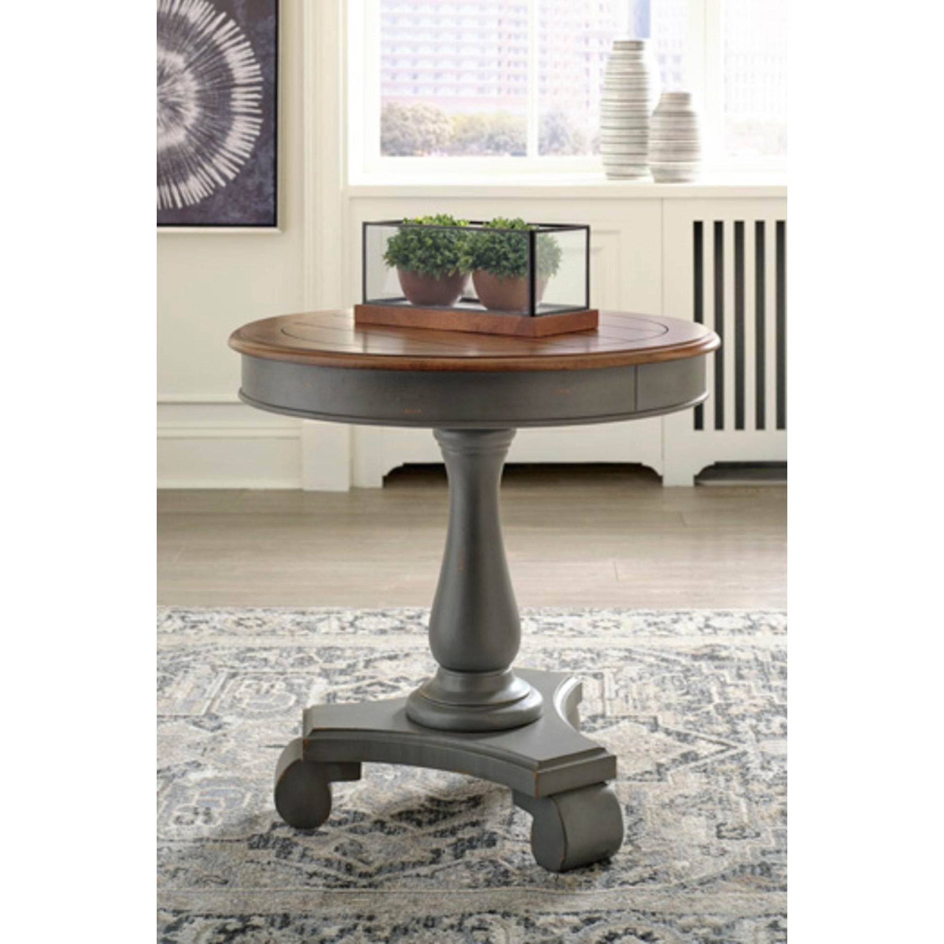 Mirimyn Accent Table - Gray/Brown