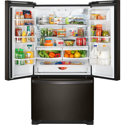Whirlpool French Door Fridge (WRF535SWHV) - Black Stainless