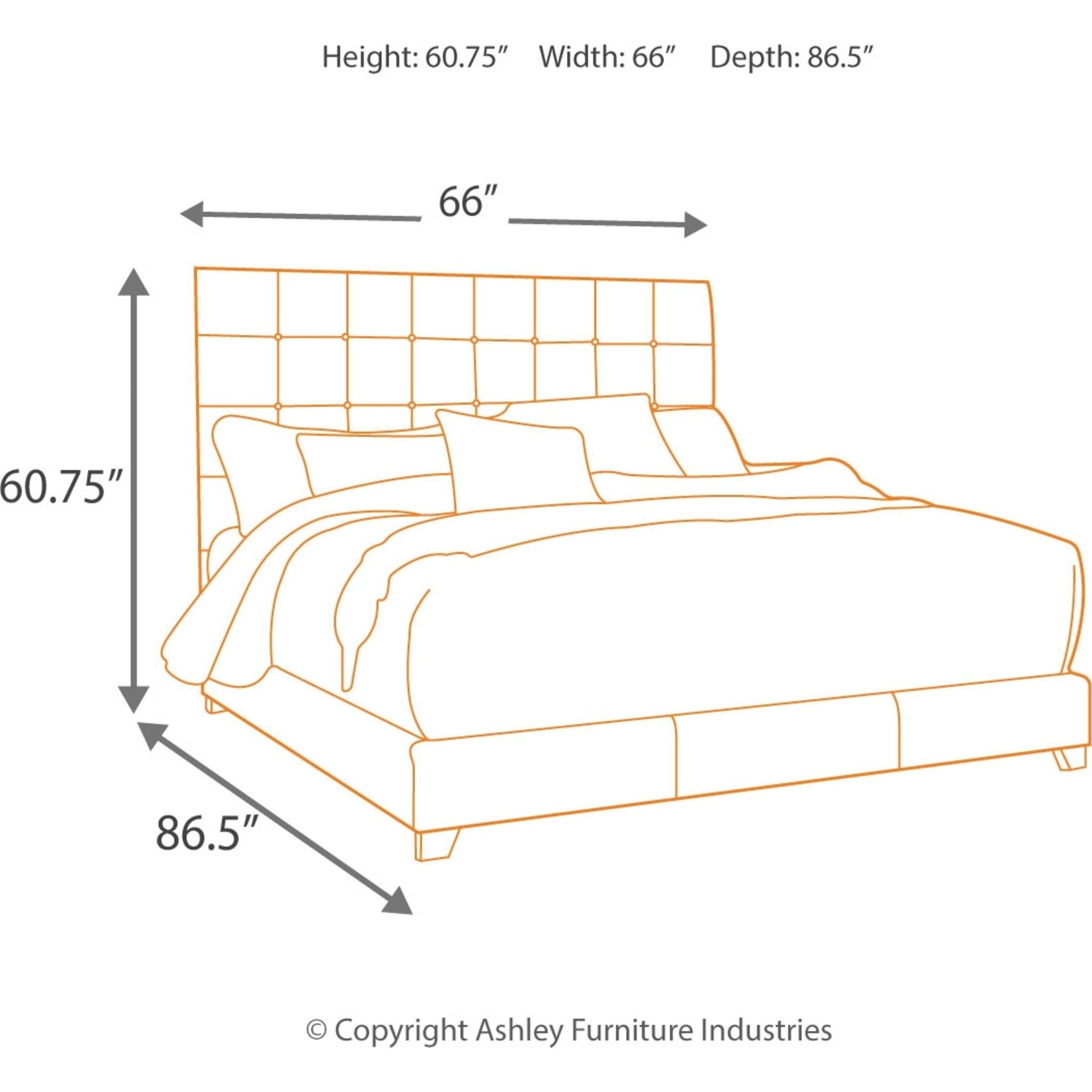 Dolante Upholstered Bed - Beige