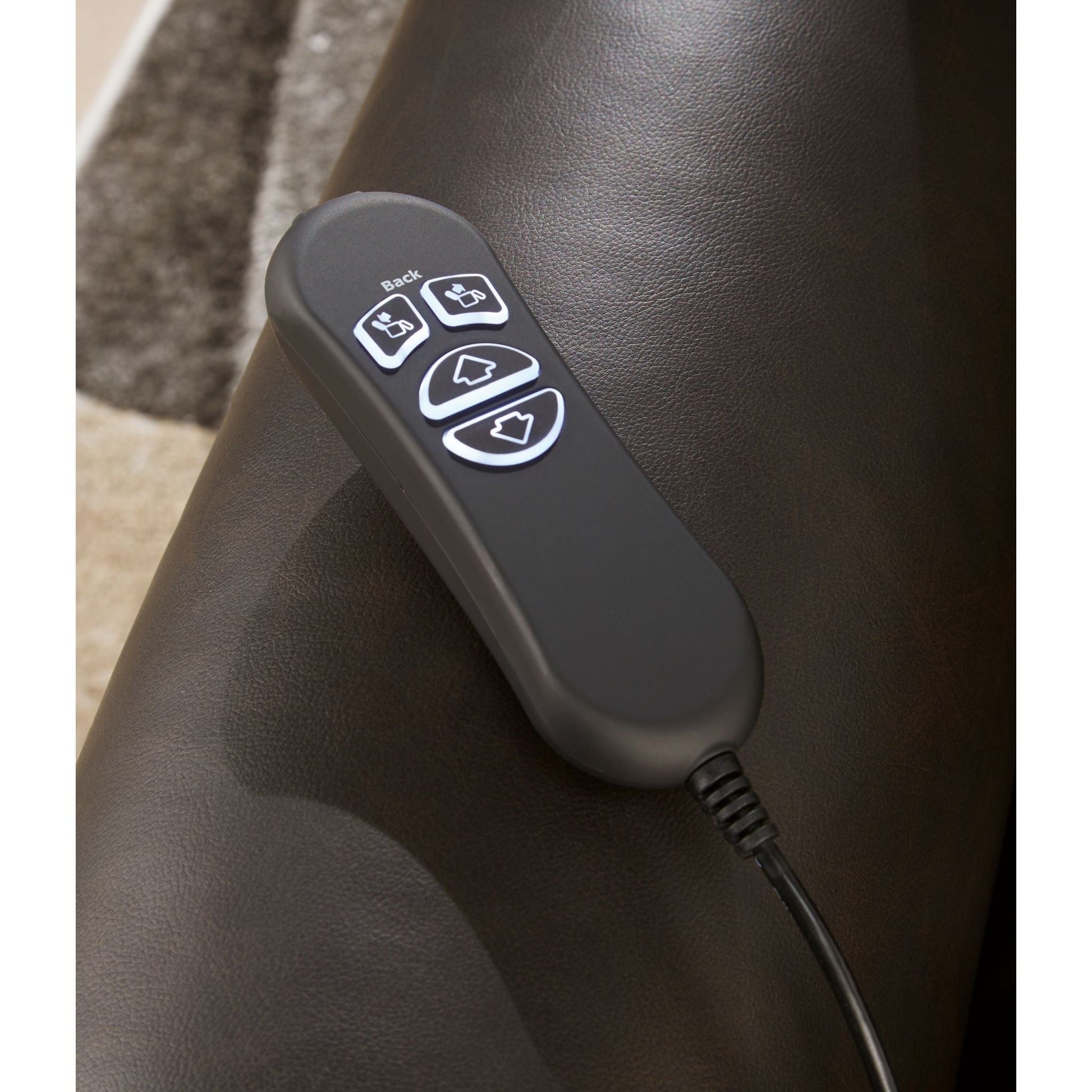 Mopton Power Lift Recliner - Chocolate
