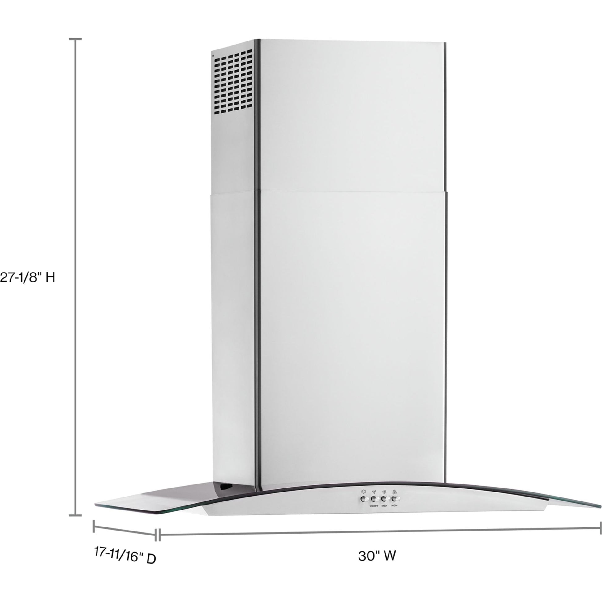 Whirlpool Range Hood (WVW51UC0LS) - Stainless Steel