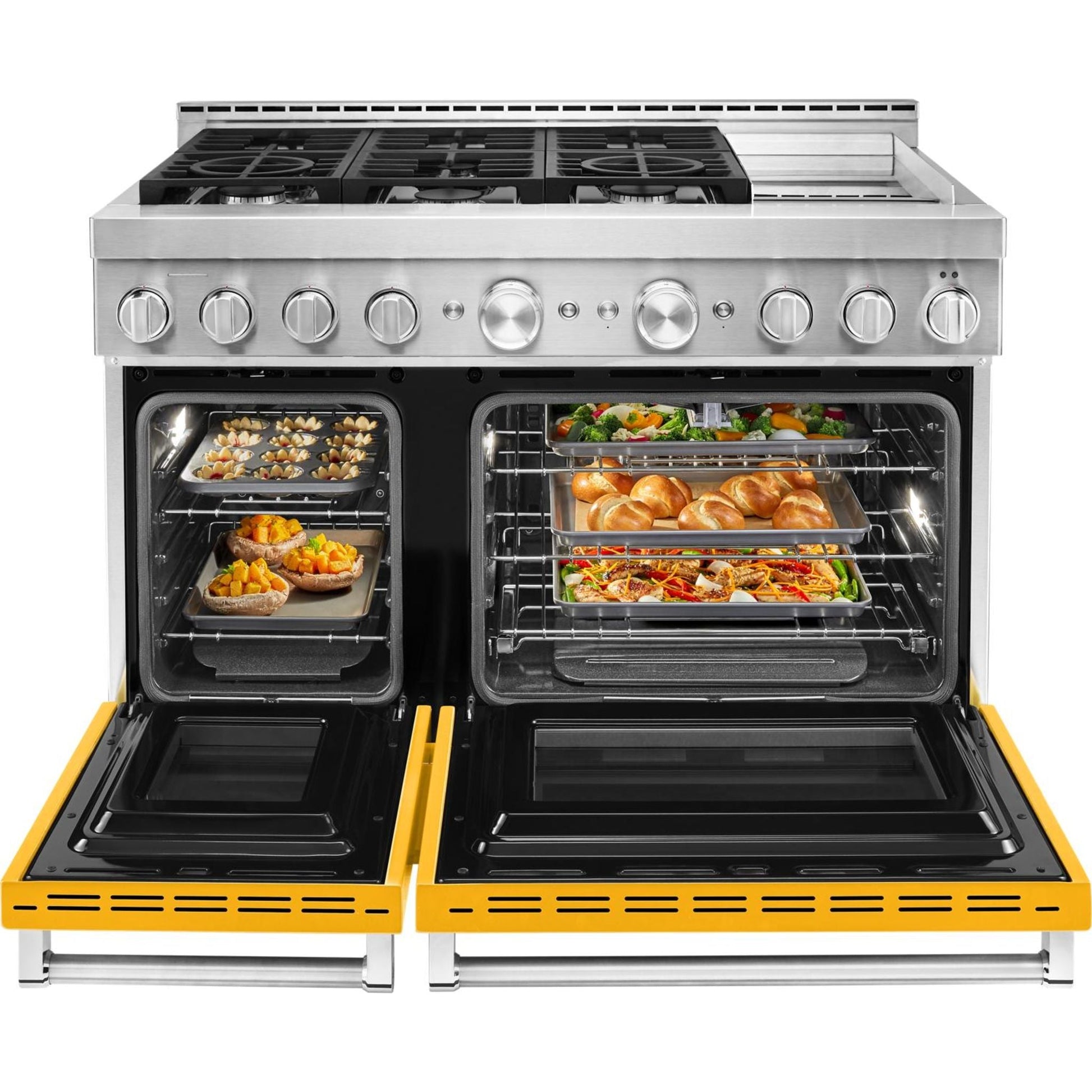 KitchenAid Gas Range (KFGC558JYP) - Yellow Pepper