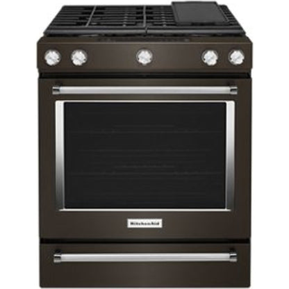 KitchenAid Gas Range (KSGG700EBS) - Black Stainless Steel