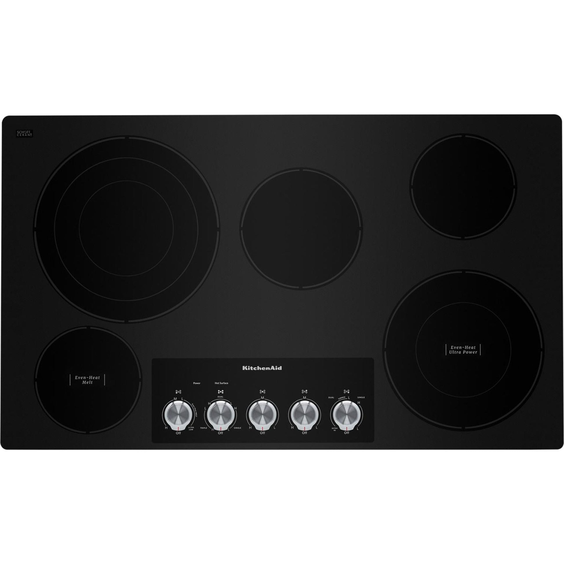 KitchenAid 36" Cooktop (KCES556HBL) - Black