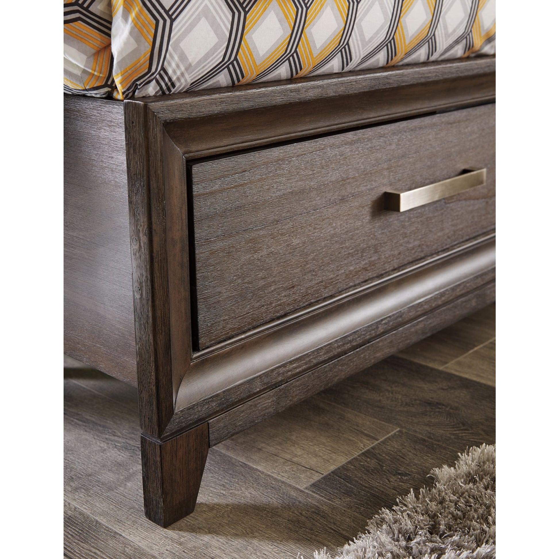 Barrington Heights 3 Piece King Storage Bed - Gray