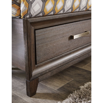 Barrington Heights 3 Piece King Storage Bed - Gray