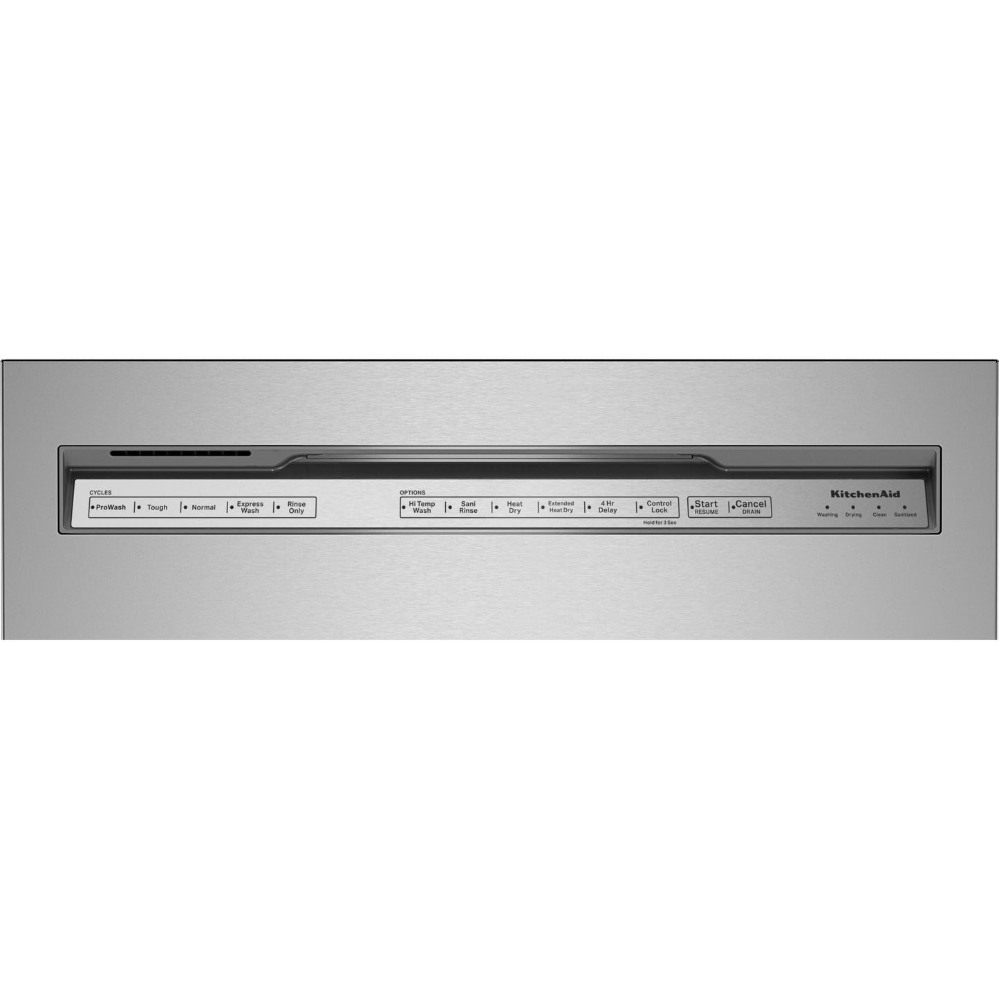 KitchenAid Dishwasher Stainless Steel Tub (KDFM404KBS) - Black Stainless
