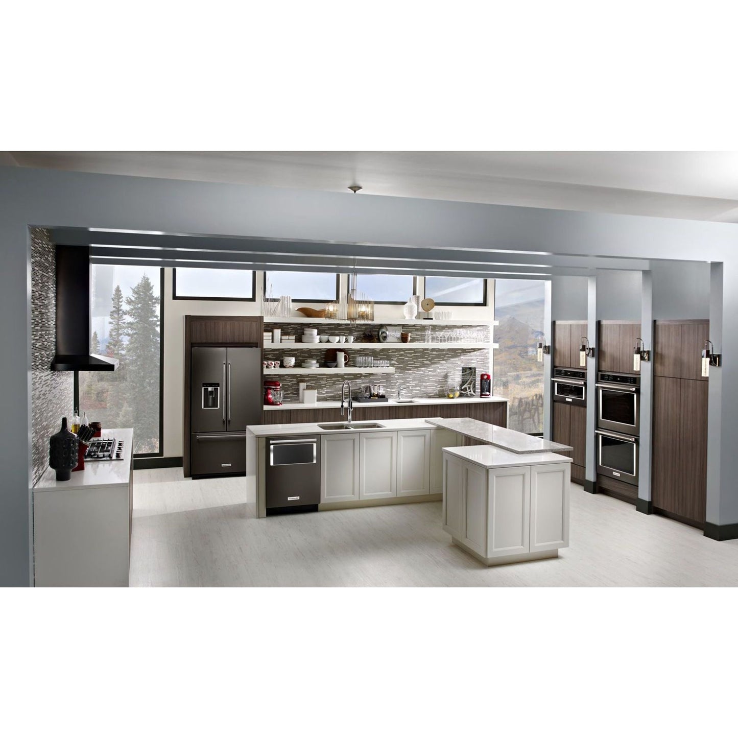 KitchenAid French Door Fridge (KRFC704FBS) - Black Stainless
