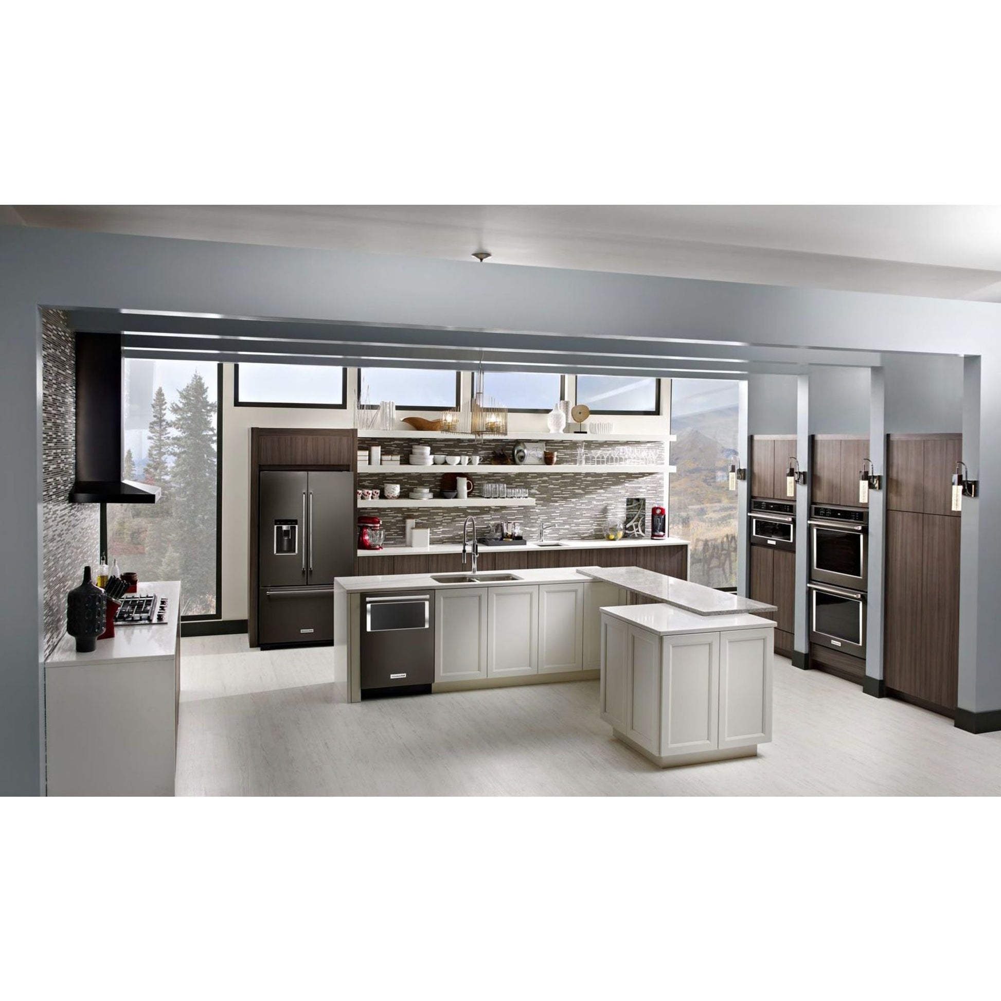 KitchenAid French Door Fridge (KRFC704FBS) - Black Stainless
