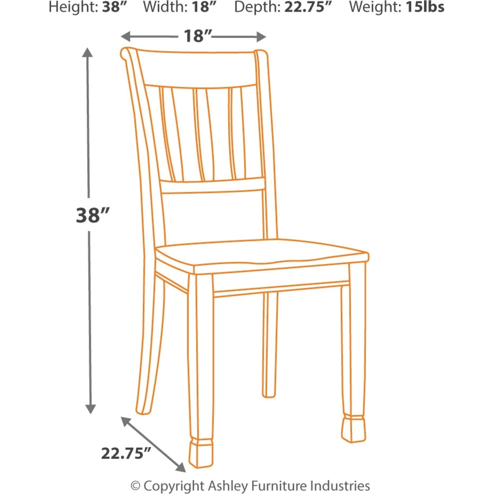 Whitesburg 8 Piece Casual Dining - Brown/Cottage White - (PKG002056)