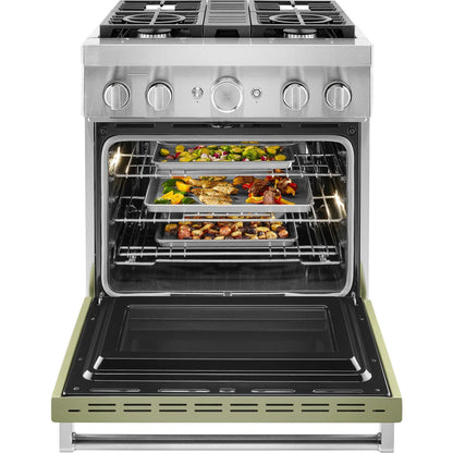 KitchenAid Dual Fuel Range (KFDC500JAV) - Avocado Cream