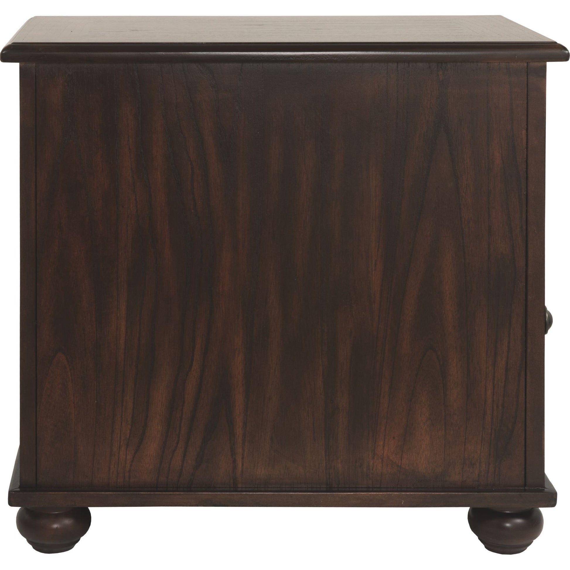 Rowley Creek Chair Side End Table - Dark Brown