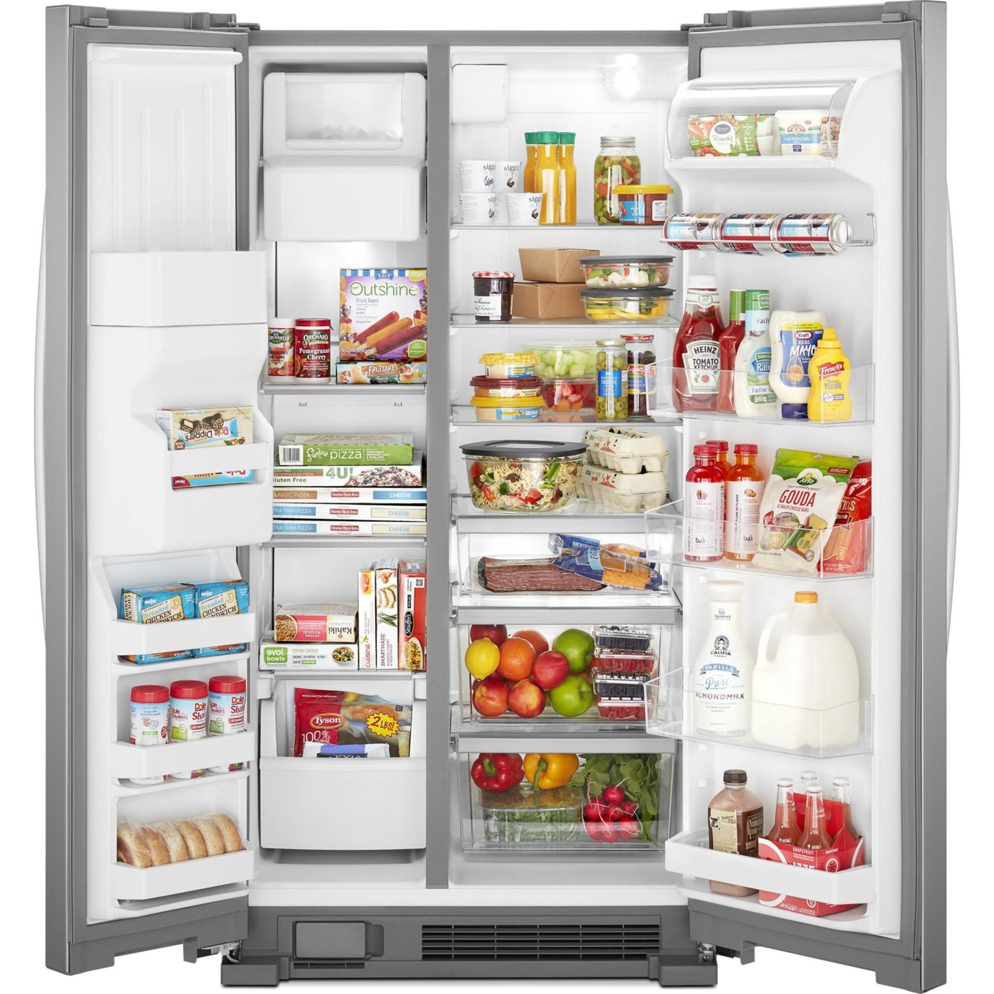 Whirlpool Side x Side Fridge (WRS321SDHZ) - Stainless Steel