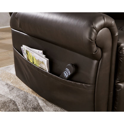 Mopton Power Lift Recliner - Chocolate
