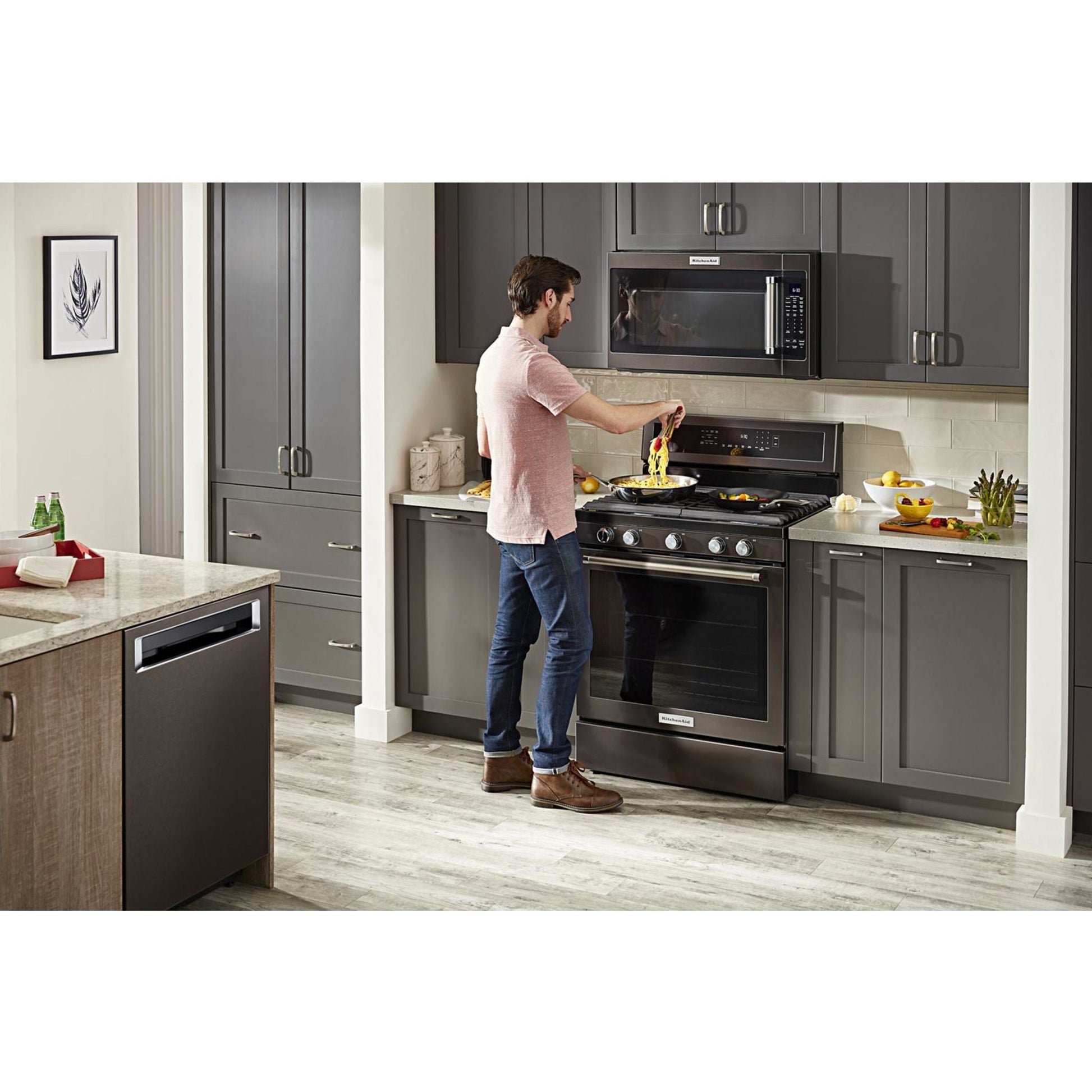 KitchenAid Gas Range (KFGG500EBS) - Black Stainless Steel