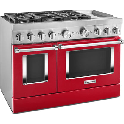 KitchenAid Dual Fuel Range (KFDC558JPA) - Passion Red