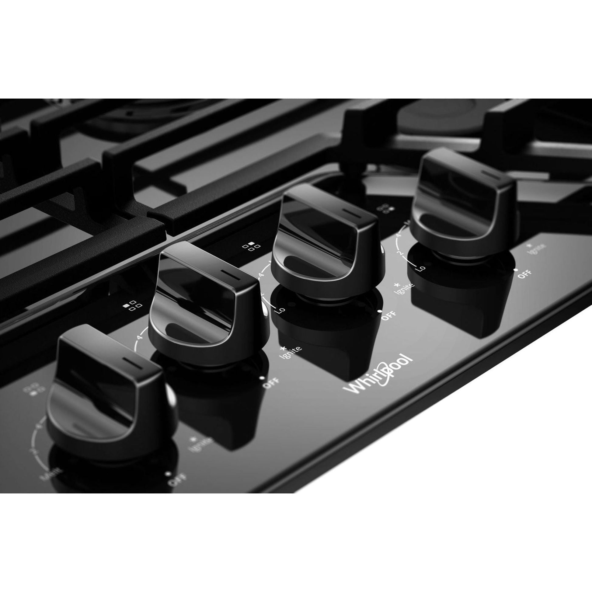 Whirlpool 30" Gas Cooktop (WCG55US0HB) - Black