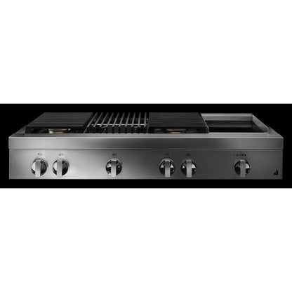 JennAir 48" Gas Cooktop (JGCP748HM) - Floating Glass Black