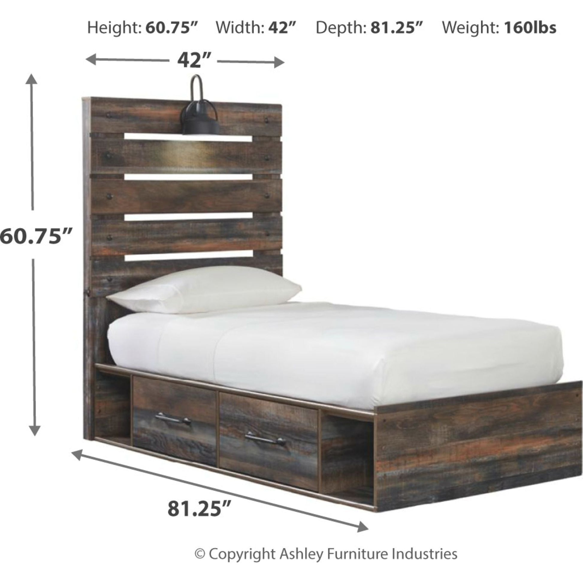 Drystan 4 Piece Twin Storage Bed - Multi