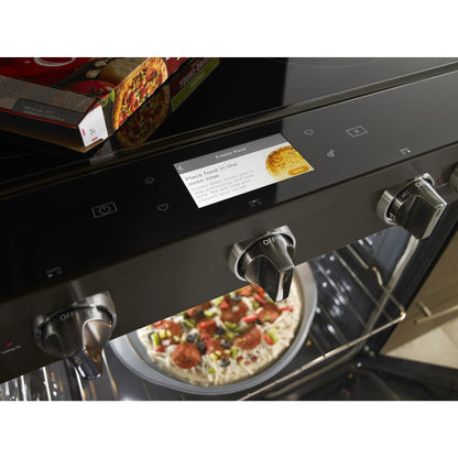 Whirlpool Front Control Range (YWEE750H0HV) - Black Stainless