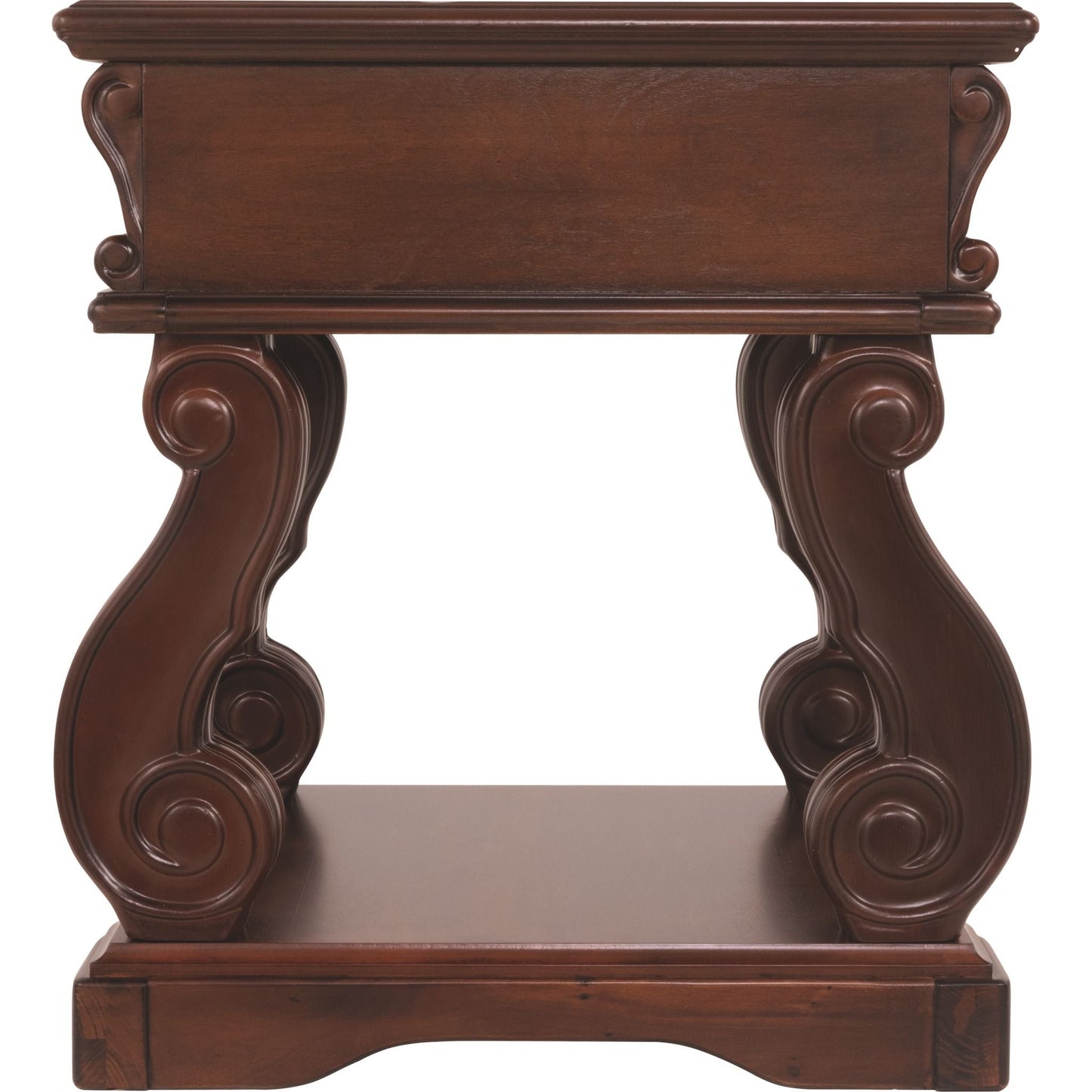 Alymere End Table - Rustic Brown