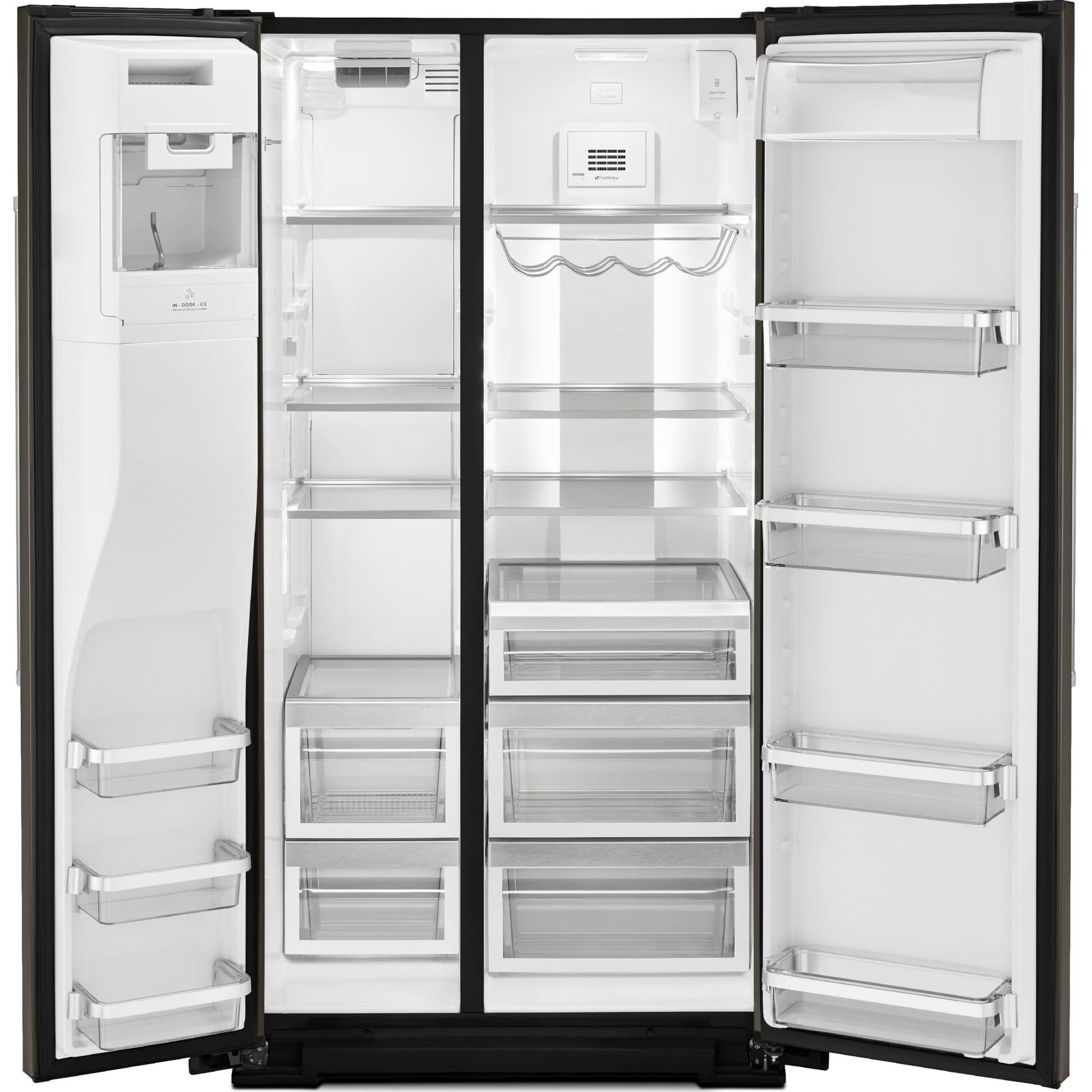 KitchenAid Side x Side Fridge (KRSF705HBS) - Black Stainless