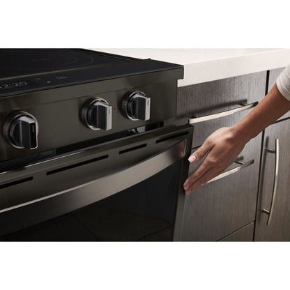 Whirlpool Front Control Range (YWEE750H0HV) - Black Stainless