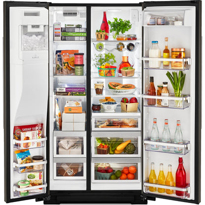 KitchenAid Side x Side Fridge (KRSF705HBS) - Black Stainless