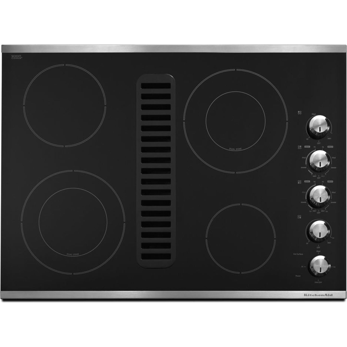 KitchenAid 36" Cooktop (KCED606GBL) - Black