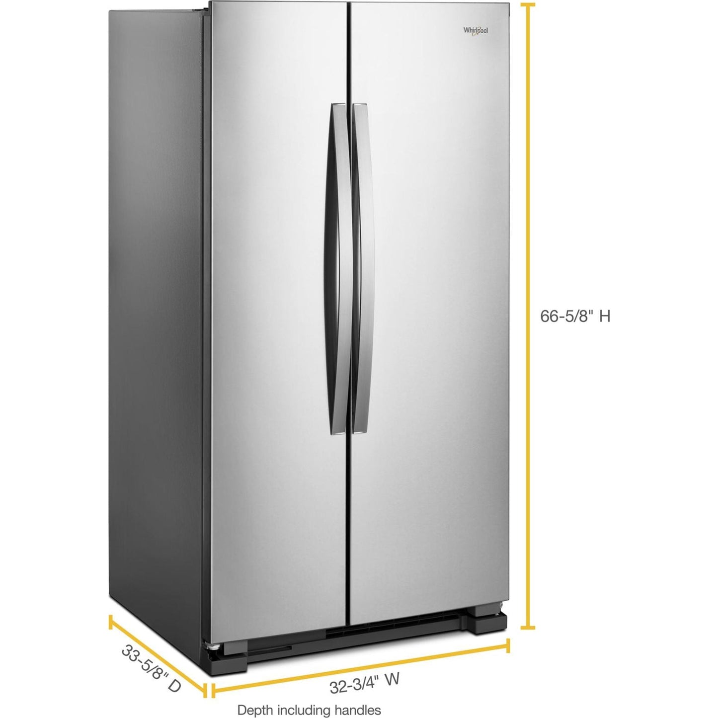 Whirlpool Side x Side Fridge (WRS312SNHM) - Stainless Steel