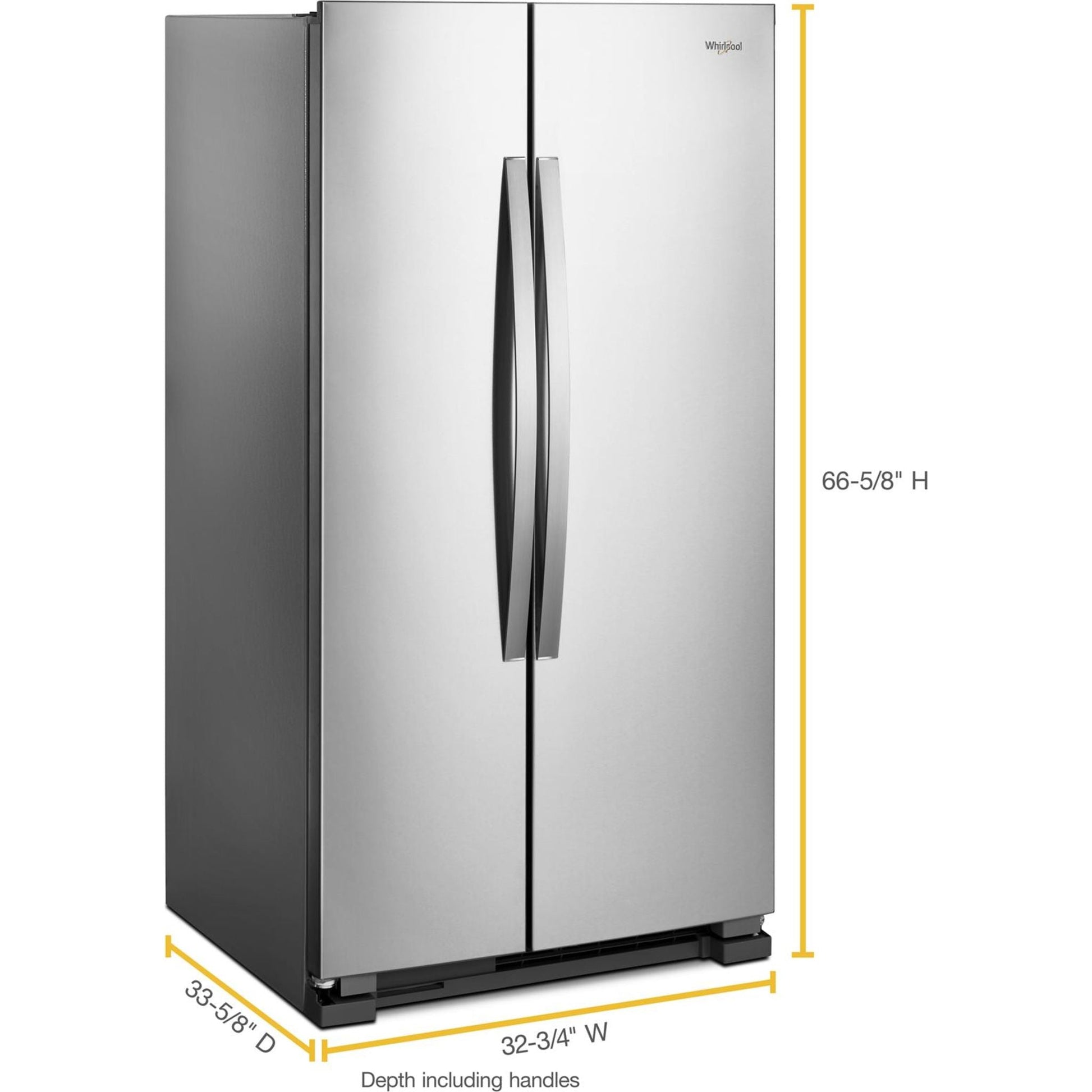 Whirlpool Side x Side Fridge (WRS312SNHM) - Stainless Steel