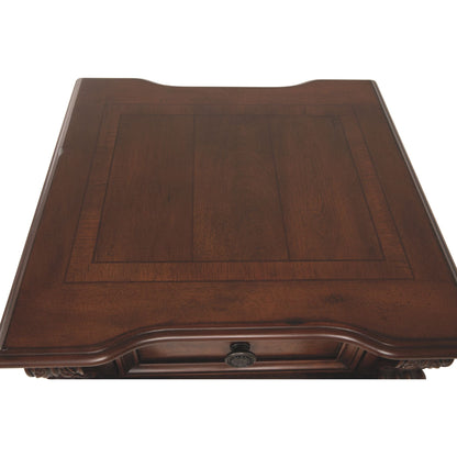 Alymere End Table - Rustic Brown