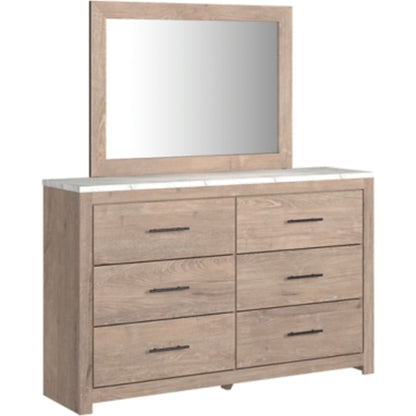 Senniberg 5 Piece Twin Bedroom - Light Brown/White