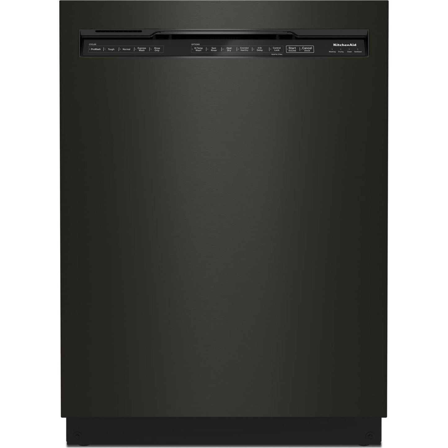 KitchenAid Dishwasher Stainless Steel Tub (KDFM404KBS) - Black Stainless