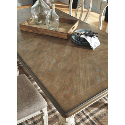 Realyn 9 Piece Dining Room - Chipped White - (PKG002227)