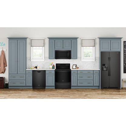 Whirlpool Side x Side Fridge (WRS321SDHB) - Black
