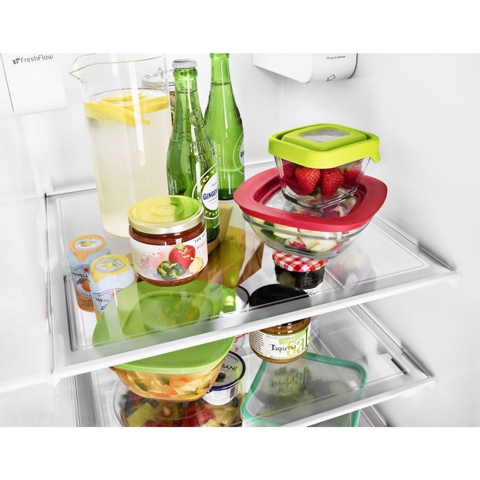Whirlpool Side x Side Fridge (WRS325SDHV) - Black Stainless