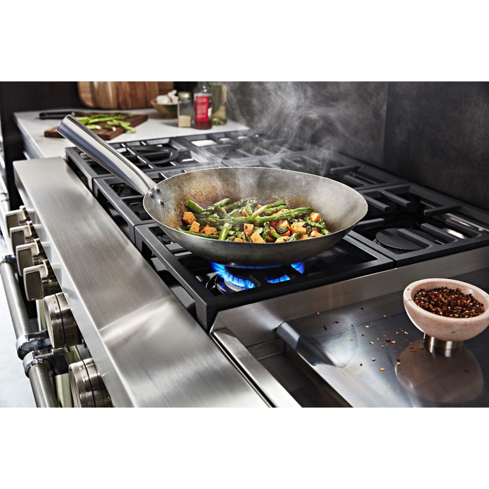 KitchenAid Dual Fuel Range (KFDC558JMH) - Milkshake