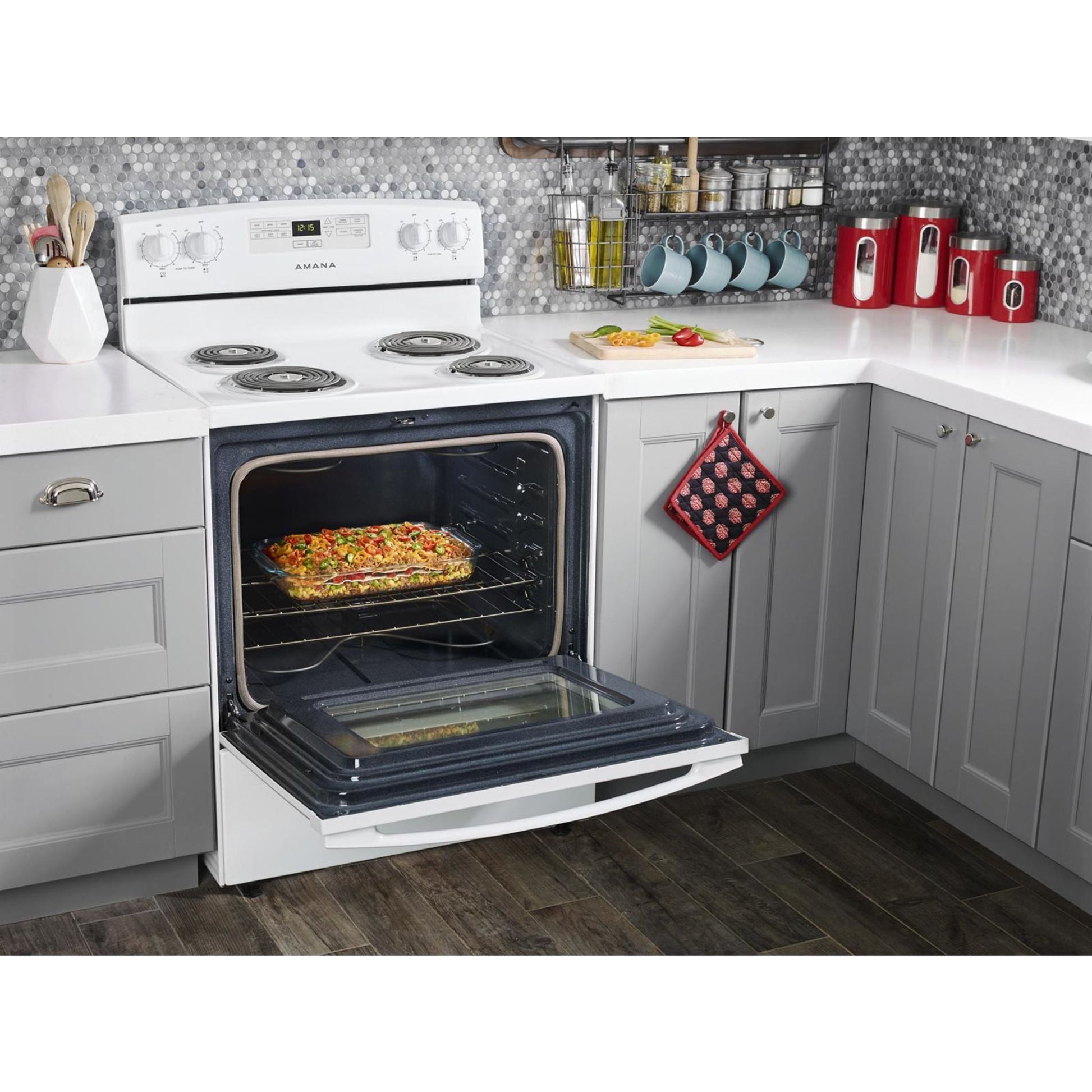 Amana 30" Electric Range (YACR4303MFW) - White