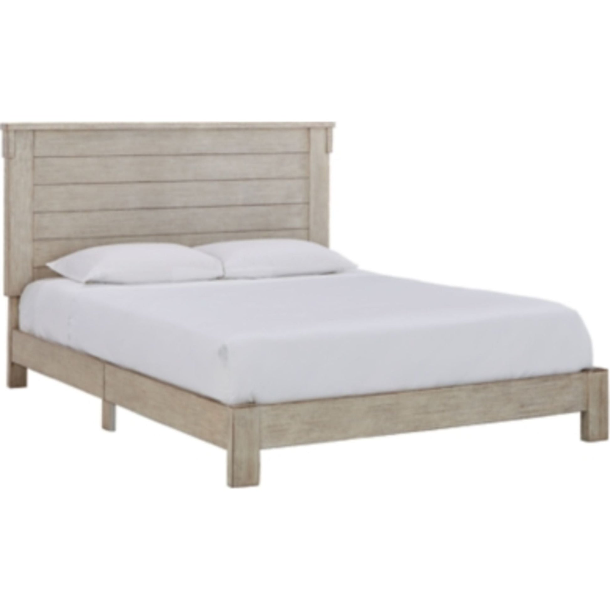 Hollentown 3 Piece Panel Bed - Whitewash