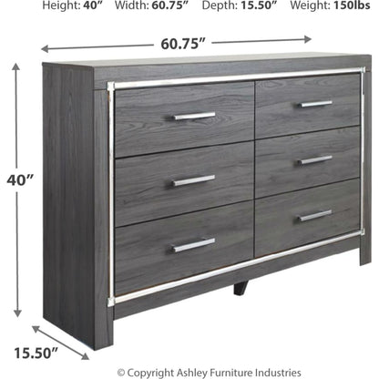 Lodanna 5 Piece Bedroom Package - Gray