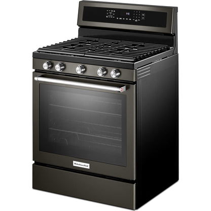 KitchenAid Gas Range (KFGG500EBS) - Black Stainless Steel