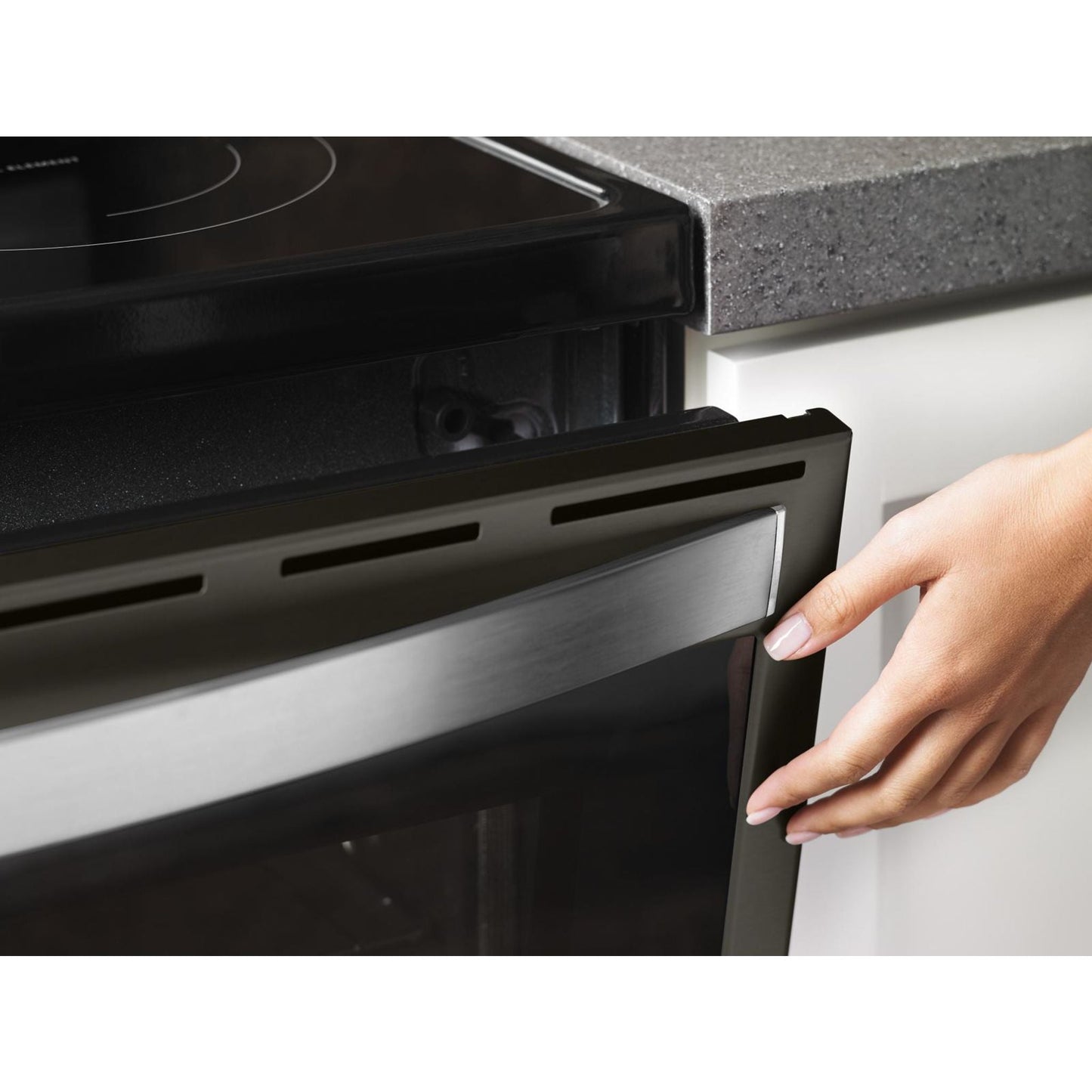 Whirlpool Convection Range (YWFE775H0HV) - Black Stainless