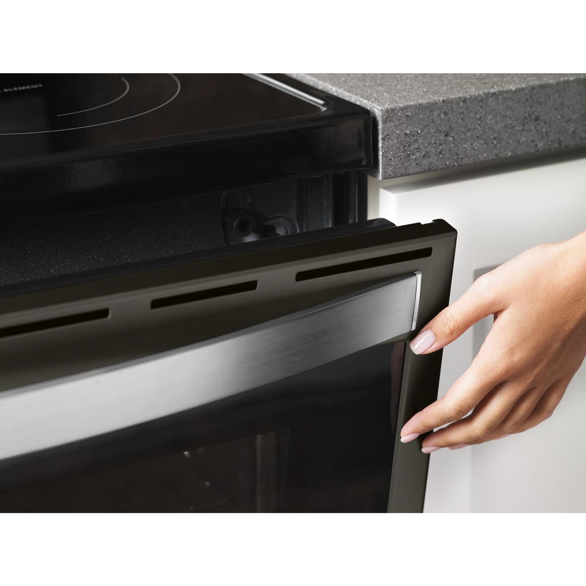 Whirlpool Convection Range (YWFE775H0HV) - Black Stainless