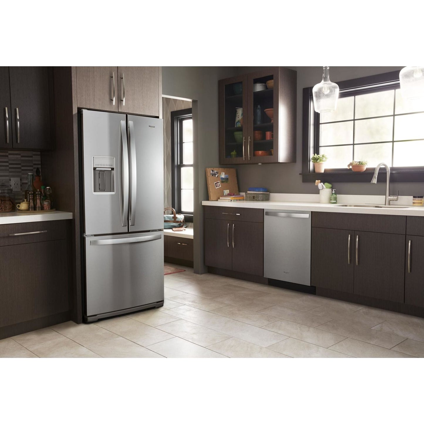 Whirlpool French Door Fridge (WRF560SEHZ) - Stainless Steel