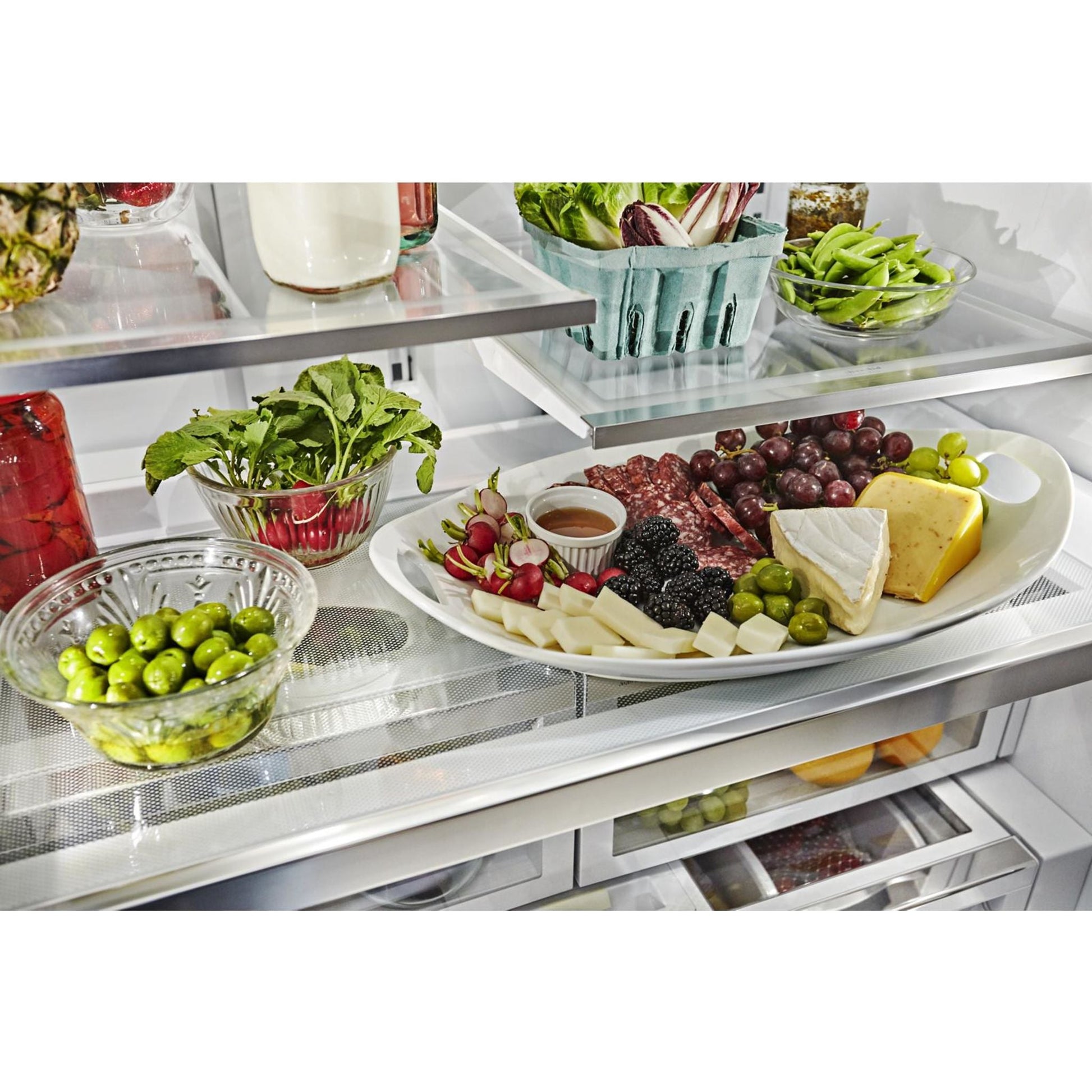 KitchenAid French Door Fridge (KRFF507HPS) - Stainless Steel