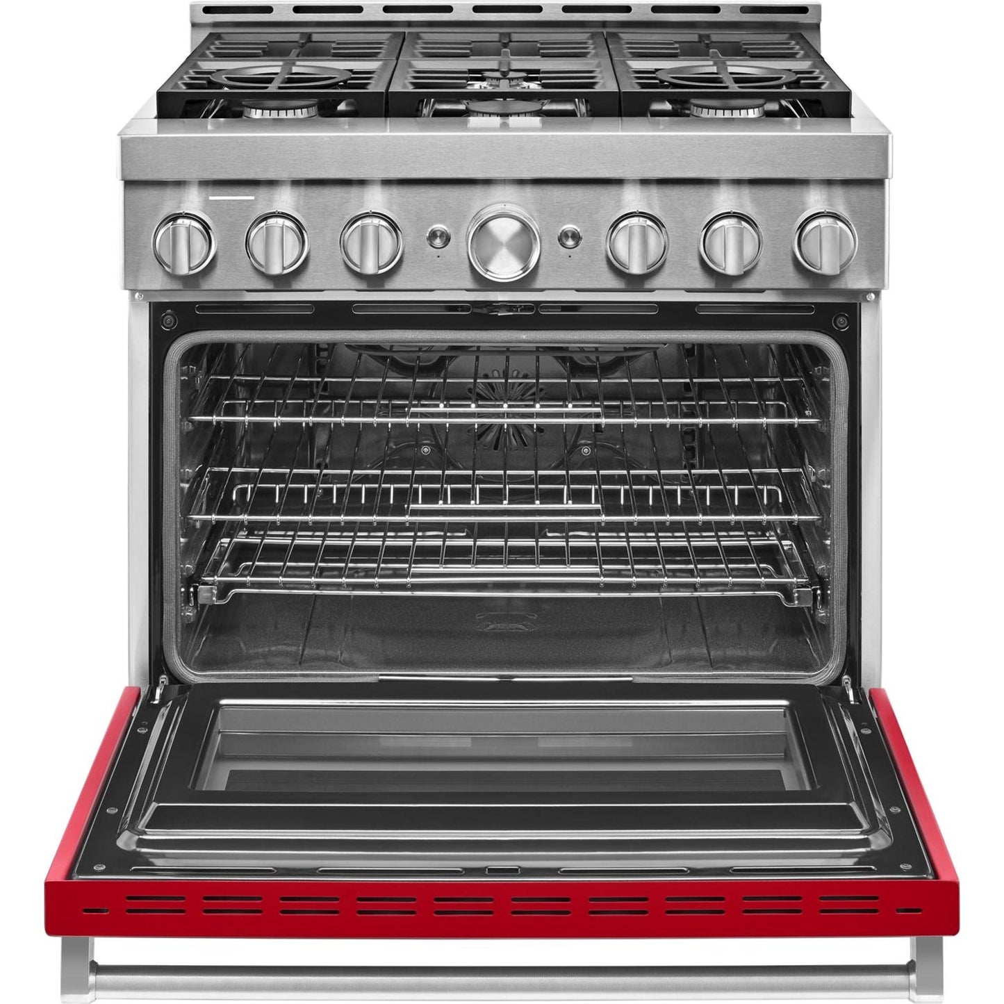 KitchenAid Gas Range (KFGC506JPA) - Passion Red